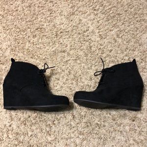 Black ankle booties
